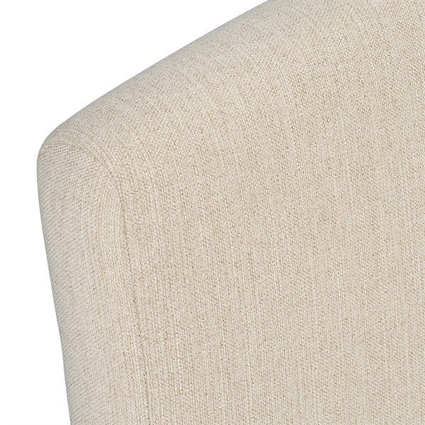 Cecilly Sand Linen Double upholstered bed