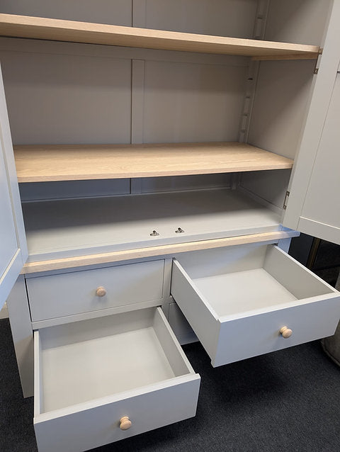 Chester Dove Grey Linen Cupboard