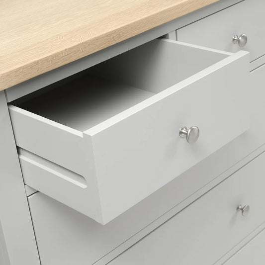 Chester Dove Grey 10 Drawer Chest