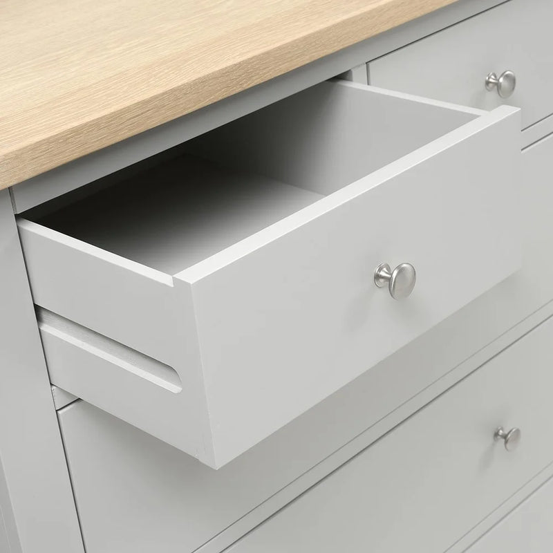 Chester Dove Grey 10 Drawer Chest