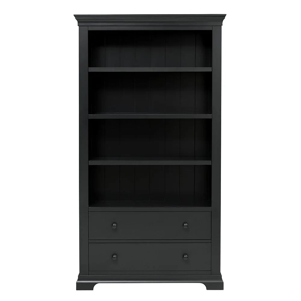 Chantilly Dusky Black Large Bookcase