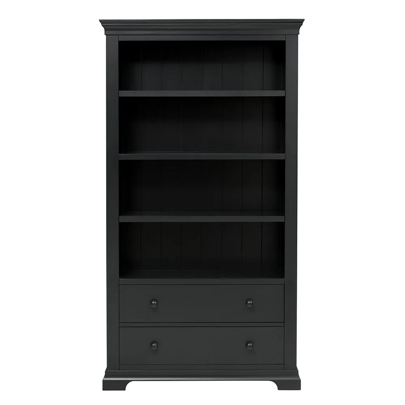 Chantilly Dusky Black Large Bookcase