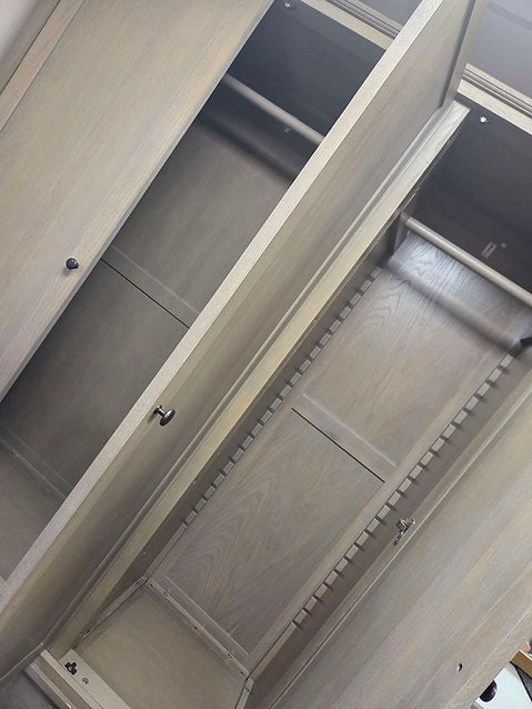 Bibury Smoked Oak Triple Wardrobe