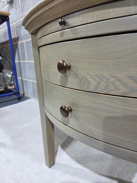 Winchcombe Smoked Oak 2 Drawer Bedside Table