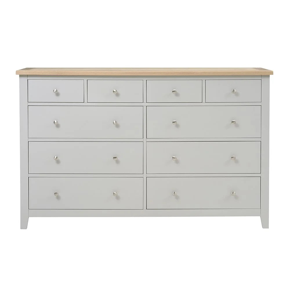 Chester Dove Grey 10 Drawer Chest