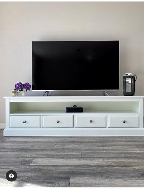 Burford Warm White XL TV Stand (up to 75")