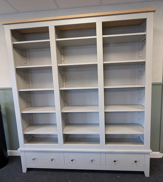 Chester Dove Grey Grand Bookcase