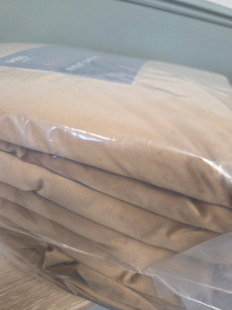 Velvet Eyelet Curtains- Bronze