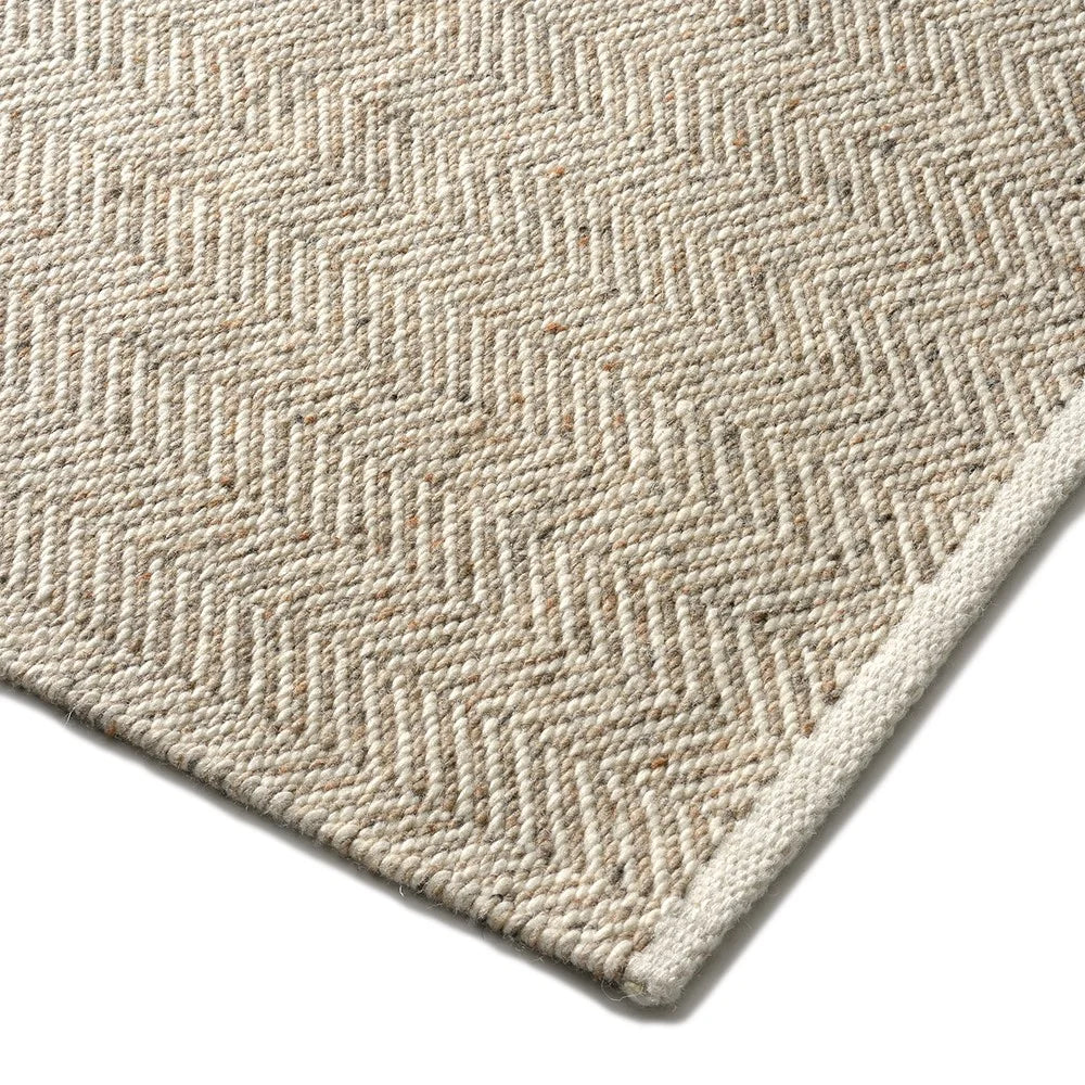 Milton Herringbone Rug- Natural 120 x 170