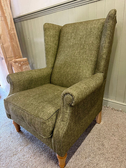 Alice Armchair- Sage Aquaclean Oxford