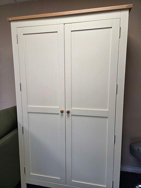 Gloucester Cream Double Full Hanging Wardrobe