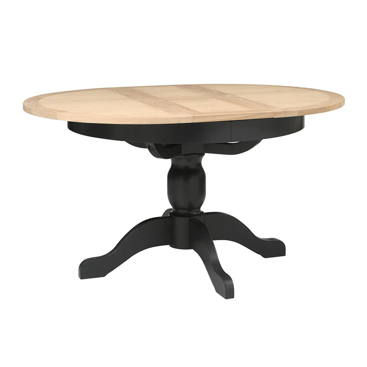 Chester Charcoal 4-6 Seater Round Extending Dining Table