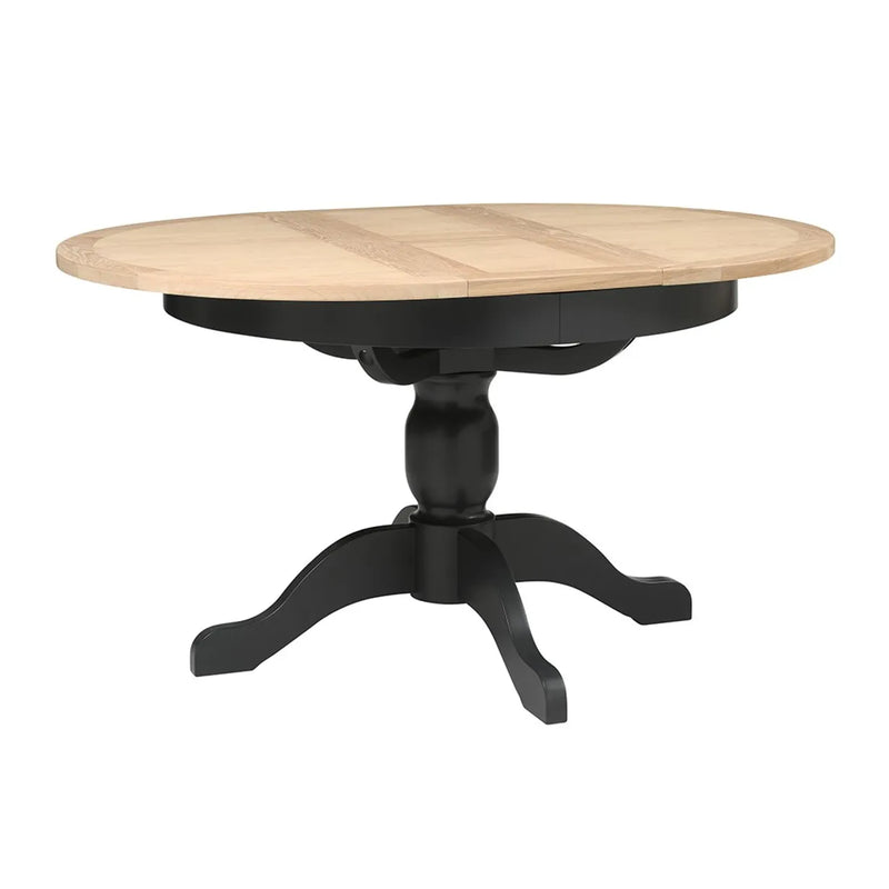 Chester Charcoal 4-6 Seater Round Extending Dining Table
