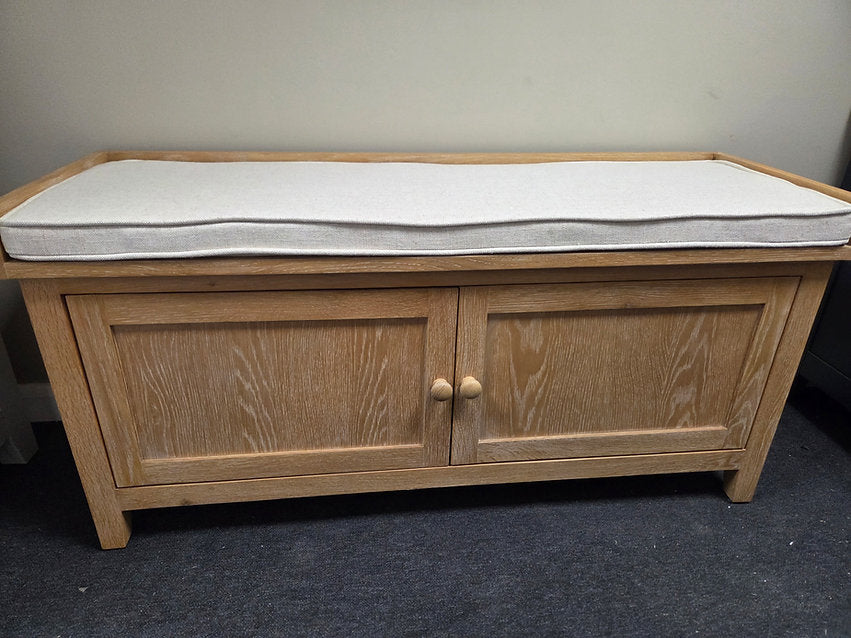 Inglesham Whitwash Oak Hidden Shoe Cupboard