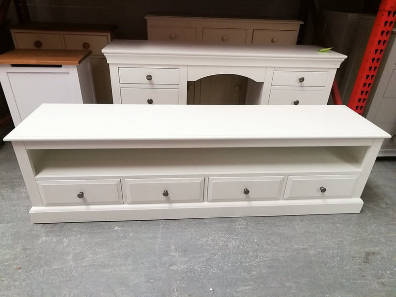 Burford Warm White XL TV Stand (up to 75")