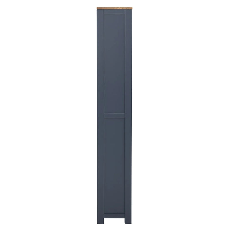 Chalford Inky Blue Tall and Slim Bookcase