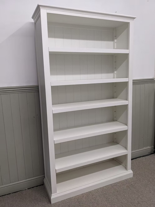 Stow Warm White Large Bookcase