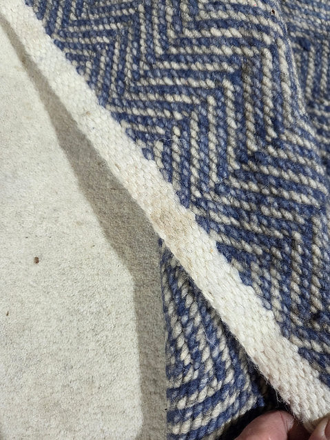 Milton Herringbone Rug- Navy 120 x 170