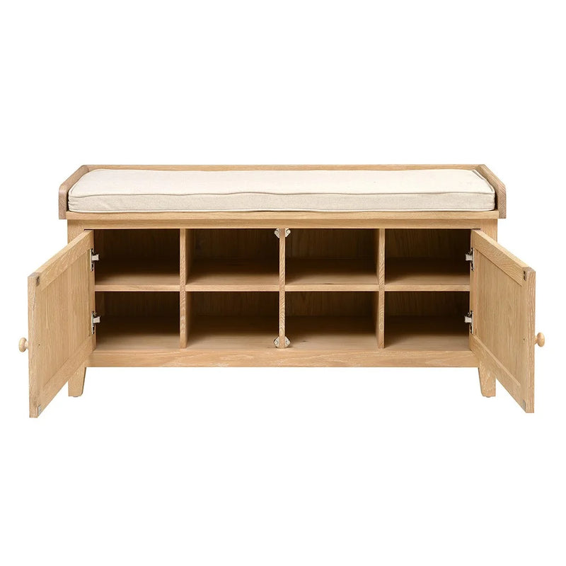Inglesham Whitwash Oak Hidden Shoe Cupboard