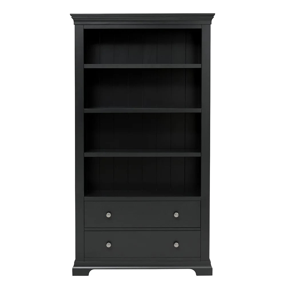Chantilly Dusky Black Large Bookcase