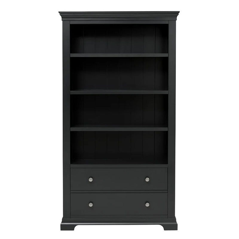 Chantilly Dusky Black Large Bookcase