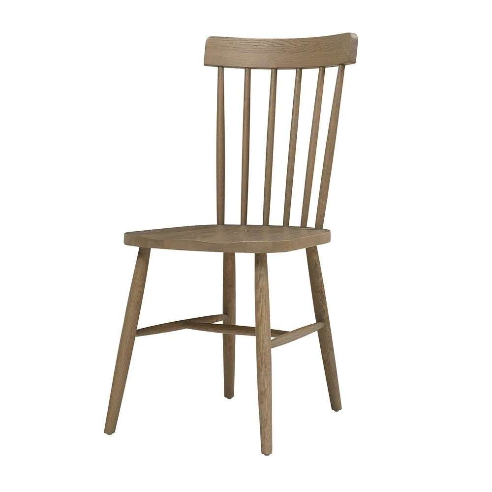Pair of Elkstone Smoked Oak Spindleback Dining Chairs