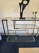 Linton Small Modular Shelving Unit Stainless Steel And Glass