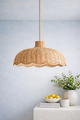 Scallop Rattan Shade - Natural