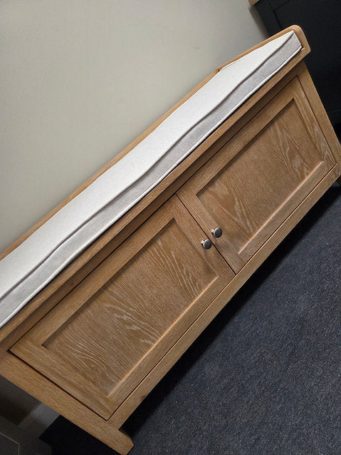 Inglesham Whitwash Oak Hidden Shoe Cupboard