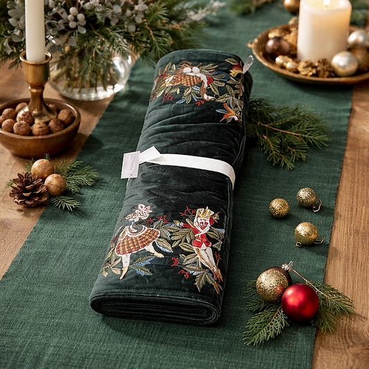 12 Days of Christmas Velvet Table Runner