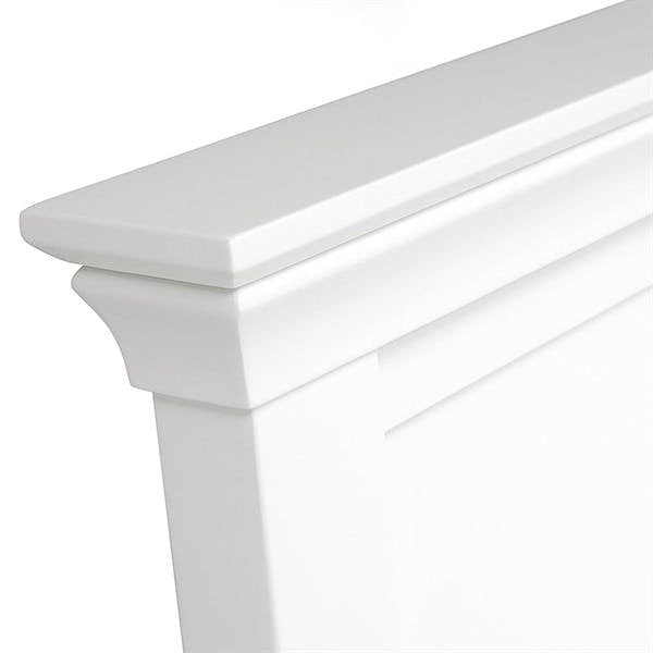 Chantilly Warm White Super Kingsize Bed