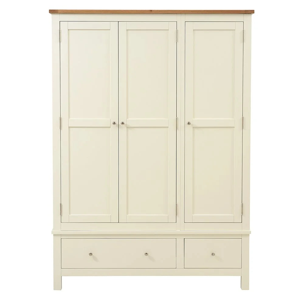 Simply Cotswold Classic Cream Triple Wardrobe