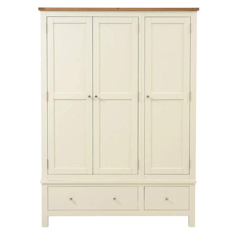 Simply Cotswold Classic Cream Triple Wardrobe