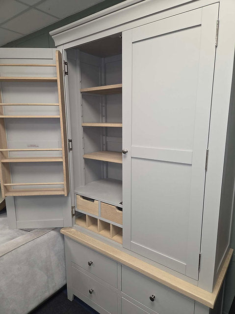 Chester Dove Grey Double Larder