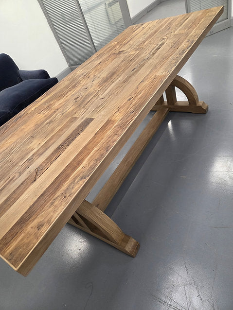 Tempus Dining Table -  Natural Recycled Elm