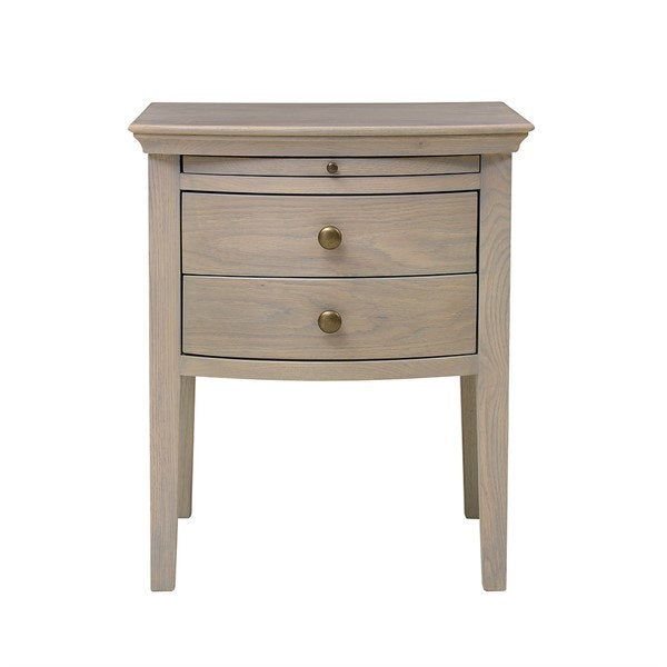 Winchcombe Smoked Oak 2 Drawer Bedside Table