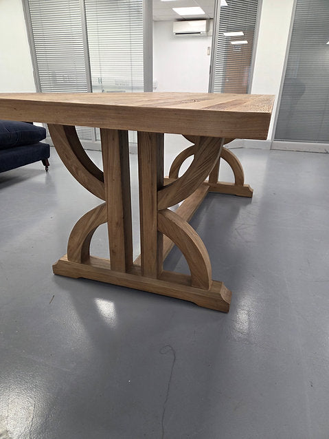 Tempus Dining Table -  Natural Recycled Elm