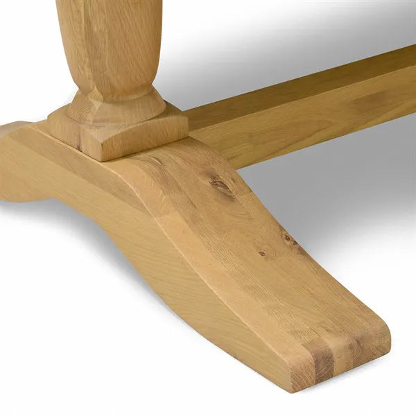 Elkstone Mellow Oak Extending Dining Table 6-8 Seater