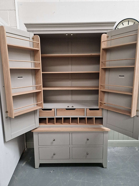 Chester Dove Grey Double Larder