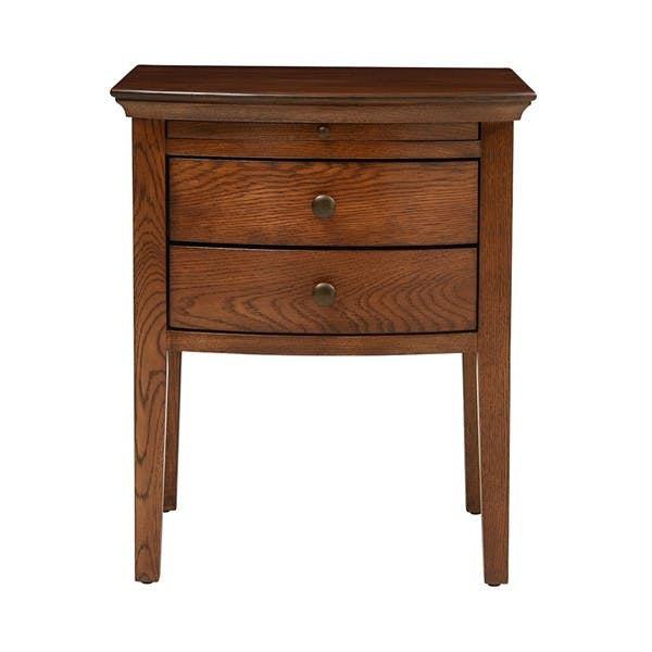 Winchcombe Dark Oak 2 Drawer Bedside Table