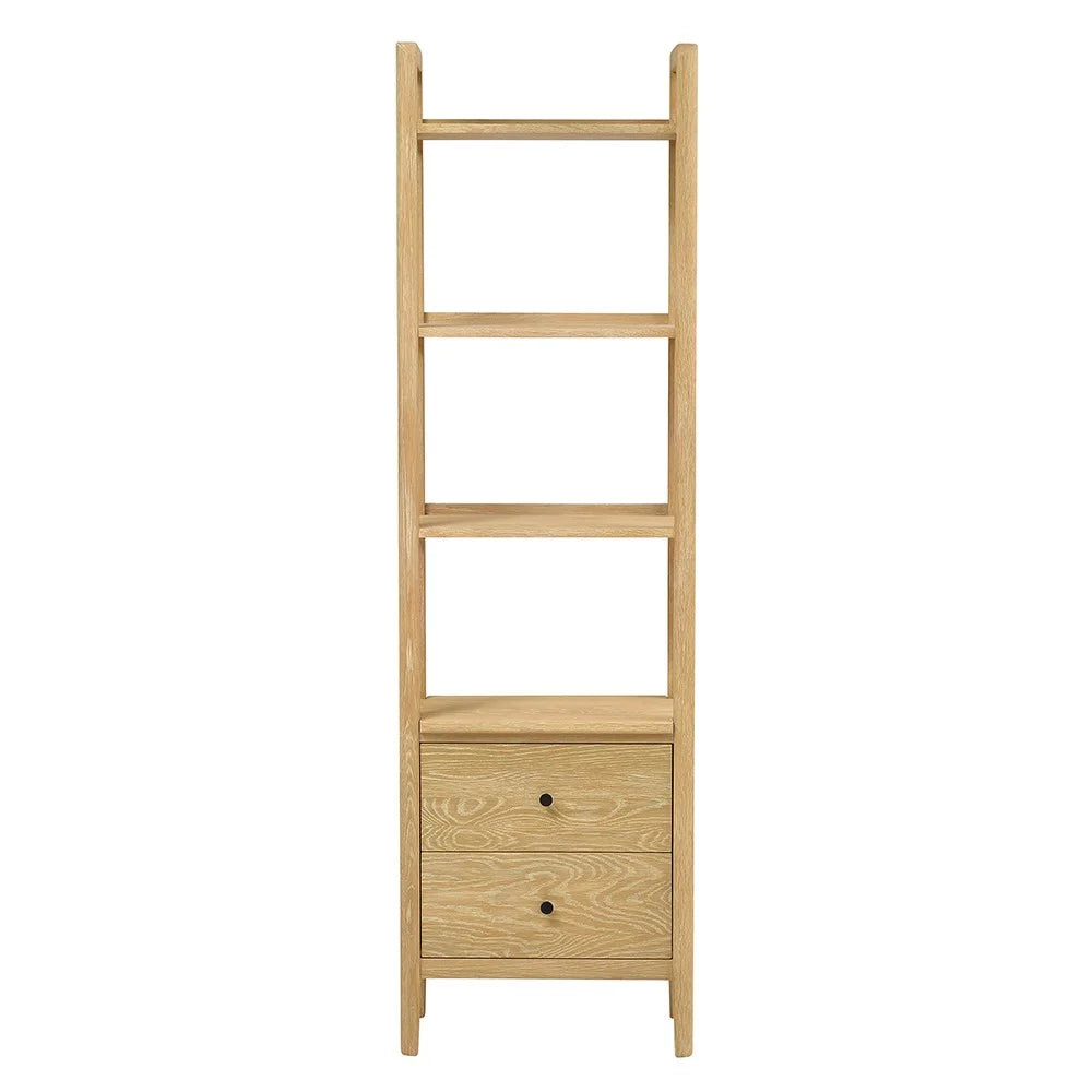 Berkeley Nordic Oak Slim Open Bookcase