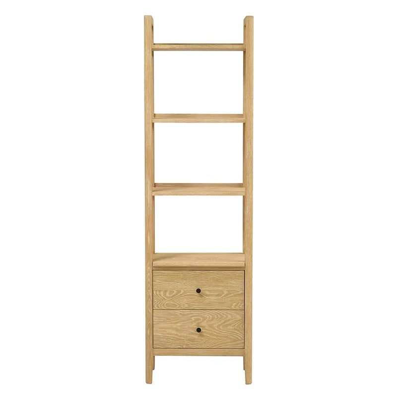 Berkeley Nordic Oak Slim Open Bookcase