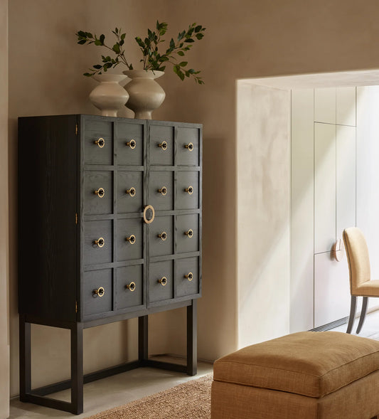 Lauretta Wine Cabinet Black