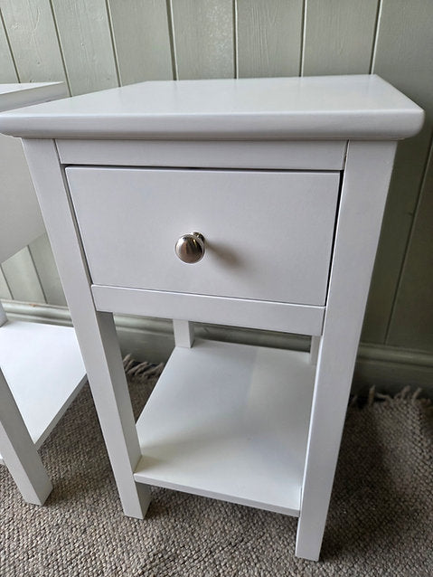 Simply Cotswold Pure White Pair of Bedsides