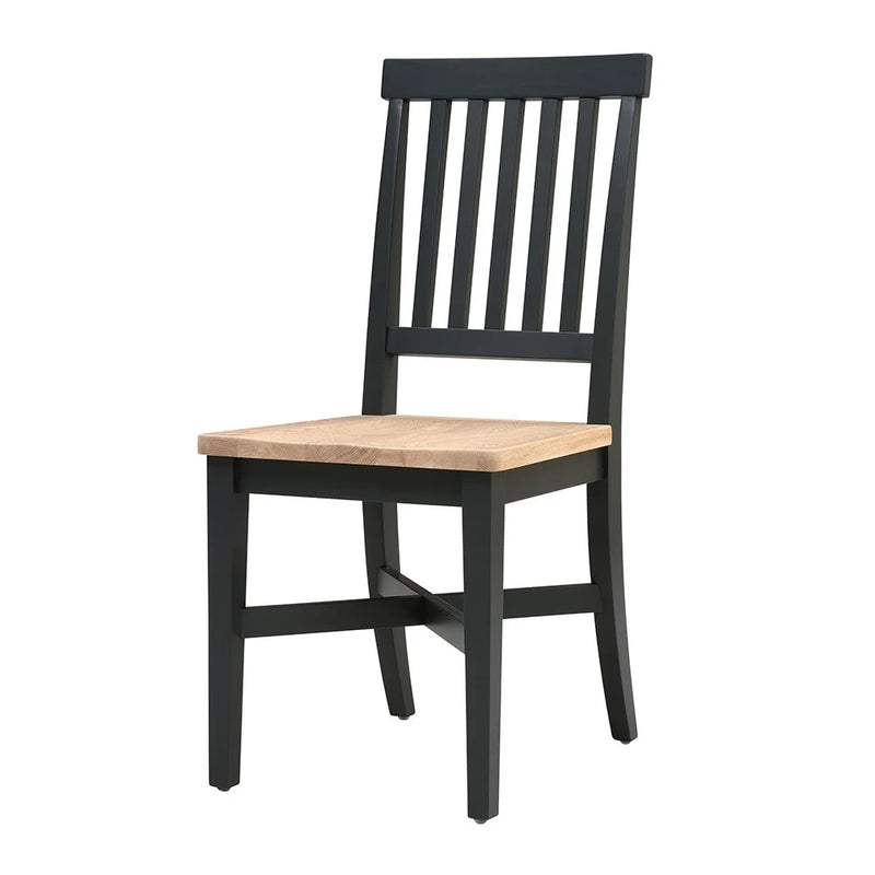 Chester Charcoal Wooden Seat Chair- Pair