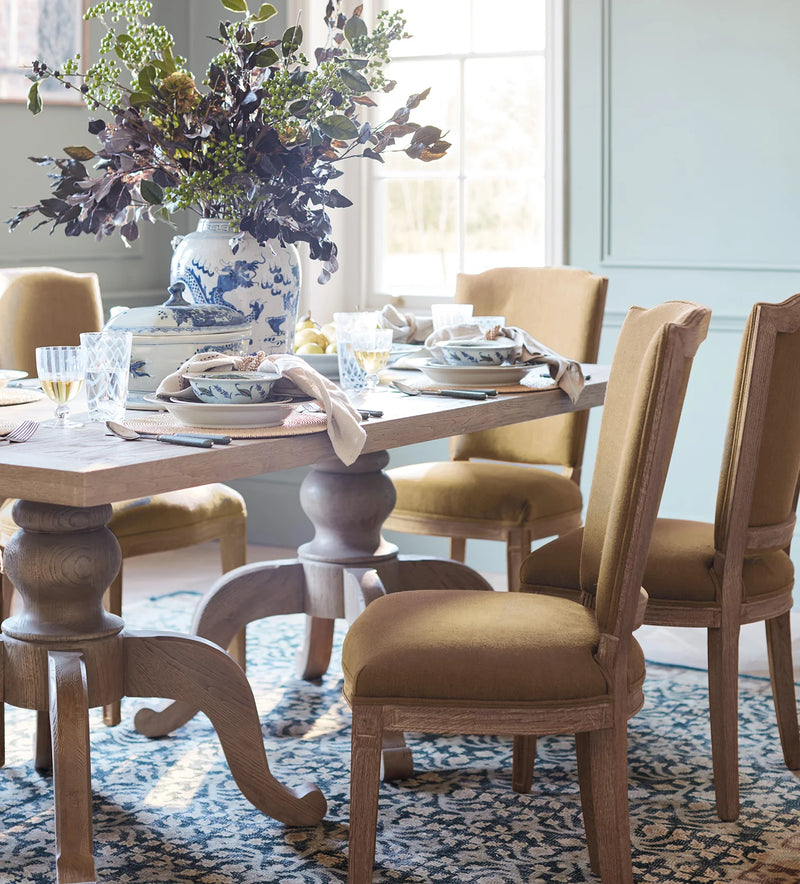 Camaret Linen Dining Chair - Dijon