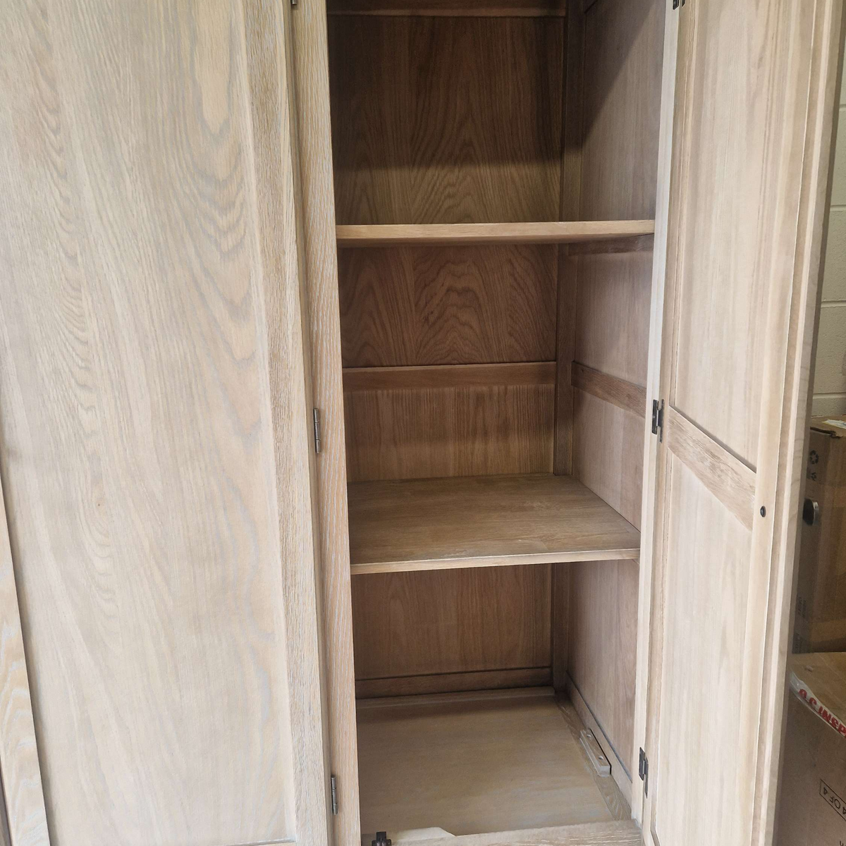 Camille Limewash Oak Triple Wardrobe