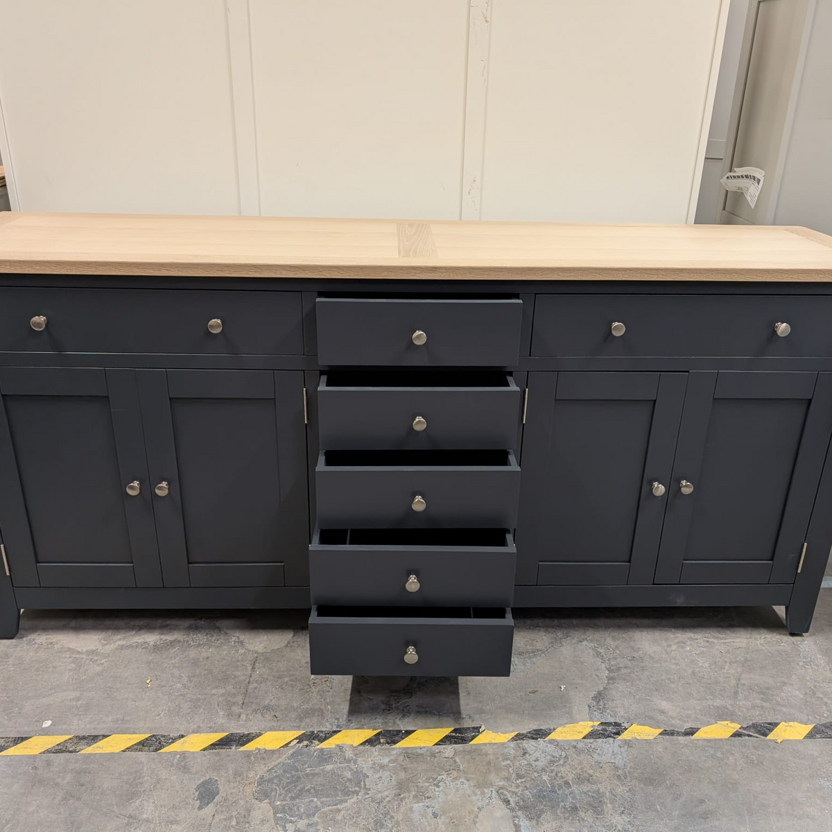 Chester Charcoal Grand Sideboard