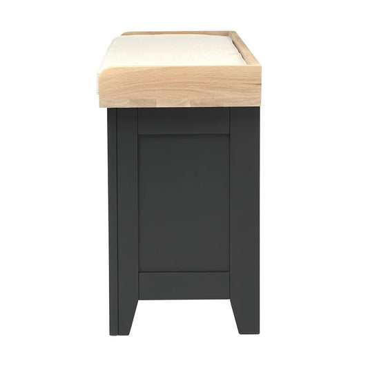 Chester Charcoal Open Shoe Storage Bench