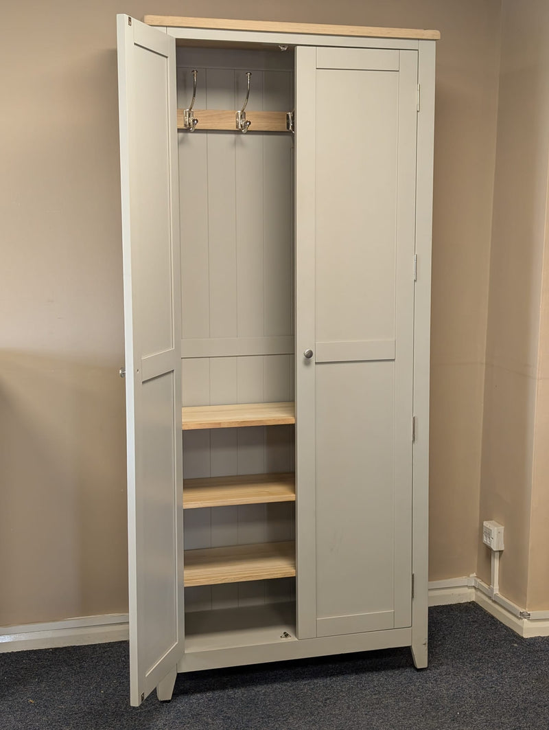Chester Dove Grey 2 Door Hallway Cupboard